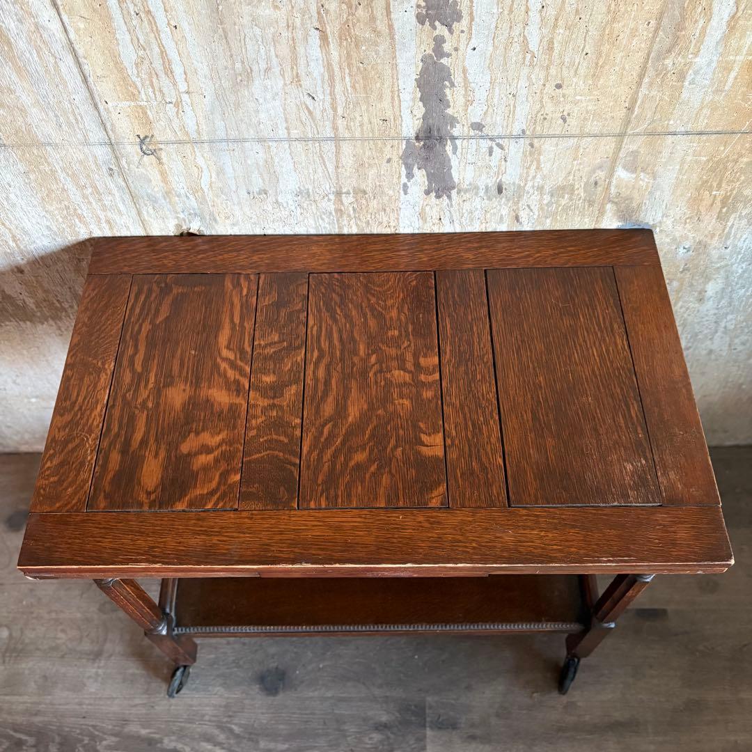 英国アンティーク　ドローリーフ ワゴンテーブル　ヴィンテージ