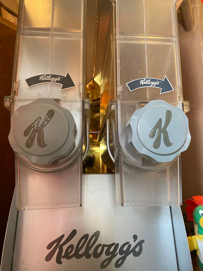 ケロッグ　シリアルディスペンサー　激レア　特大　ホテル 店舗　ビンテージ