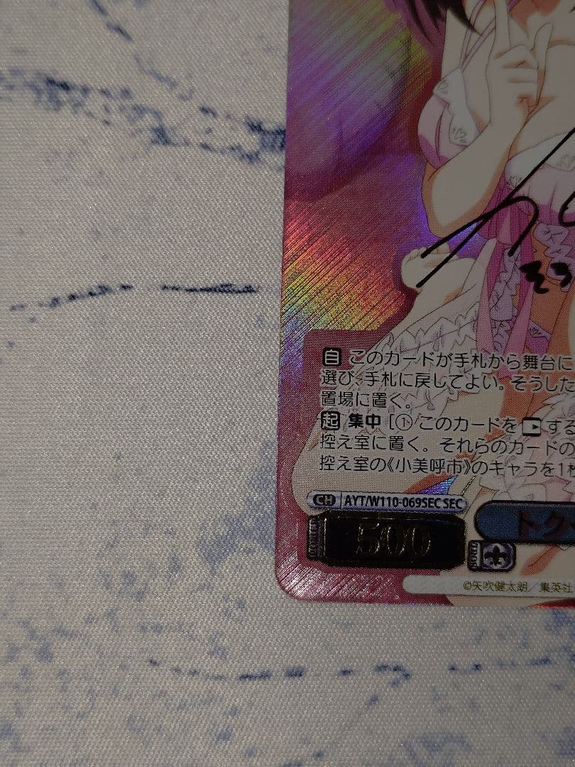 トクベツな関係　すず　SEC サイン　ヴァイス