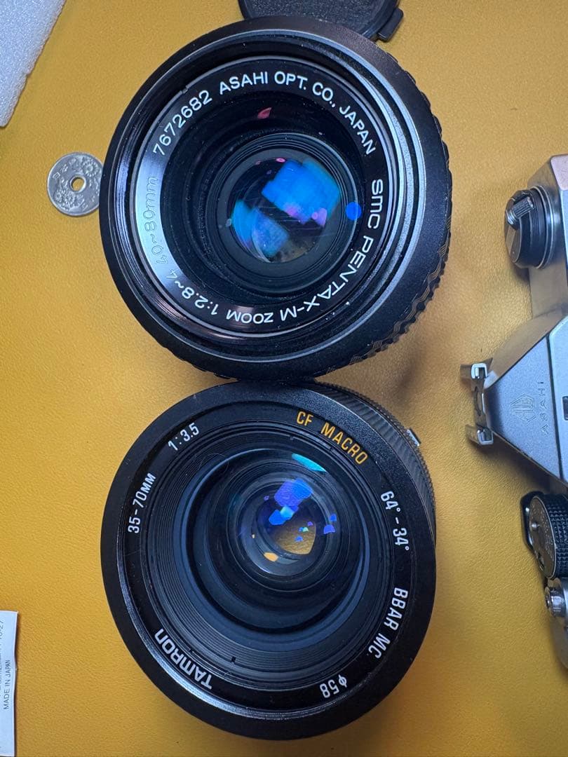 PENTAX MX 一眼レフカメラ レンズ 2個セット 作動