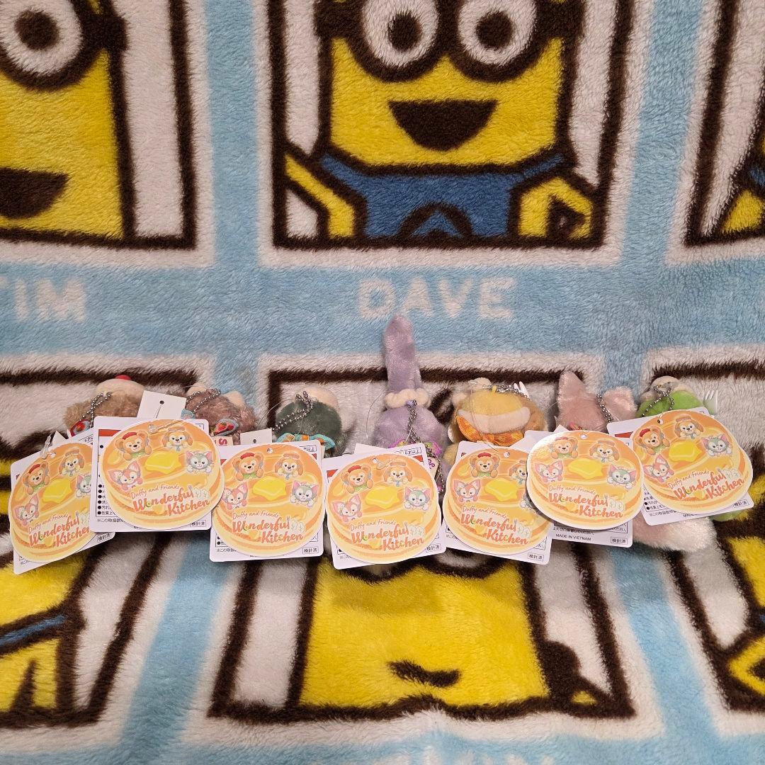 ダッフィーフレンズ ワンダフルキッチン ぬいぐるみチャーム　７体　ぬいすと