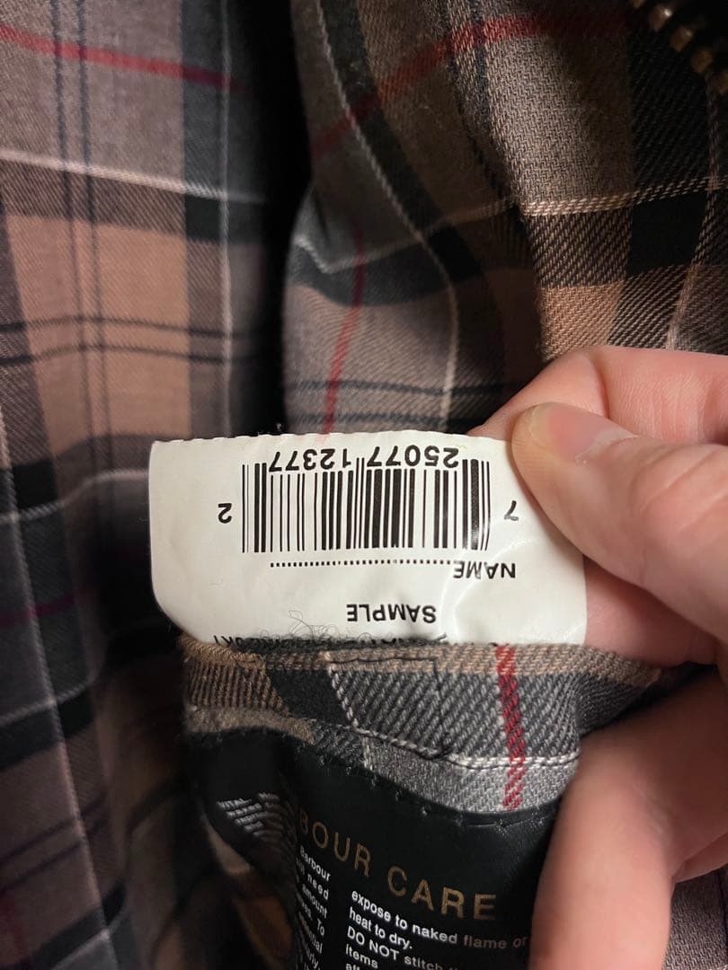 【希少サンプル品】Barbour INTERNATIONAL BIKE JKT