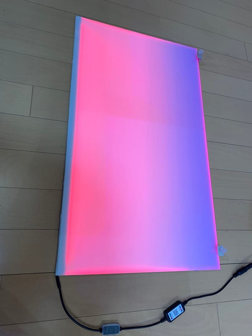 中古 水槽用バックライトスクリーン 60cm×35cm 青白グラデーションパネル