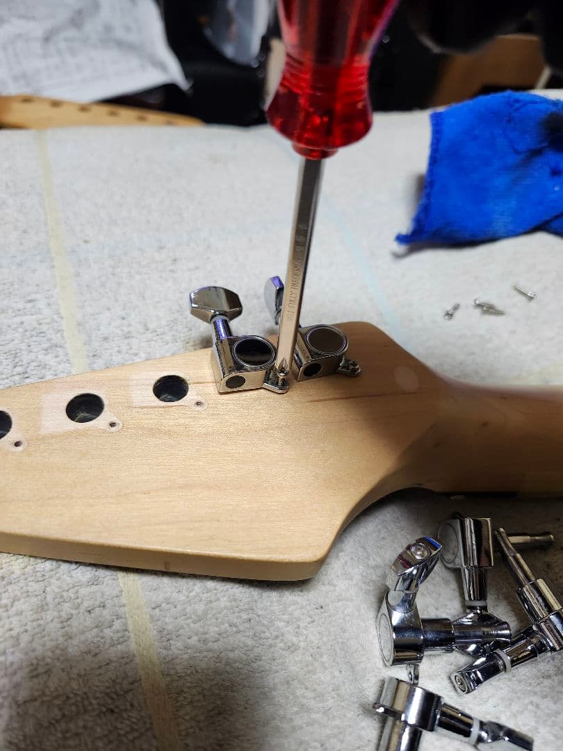 分解洗浄整備調整済み SELDER strat type black SSH