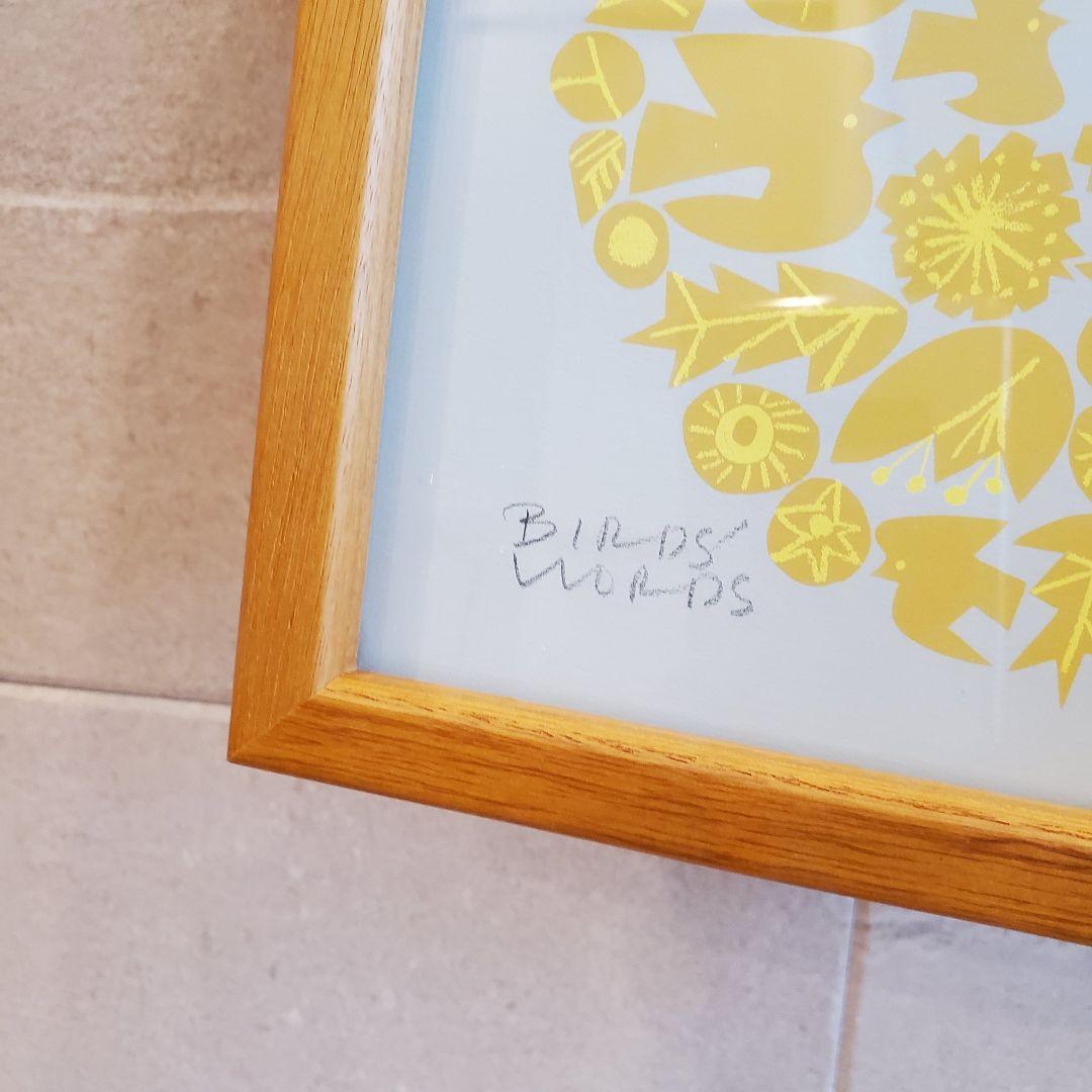 BIRDS’ WORDS バーズワーズ シルクスクリーン 額装