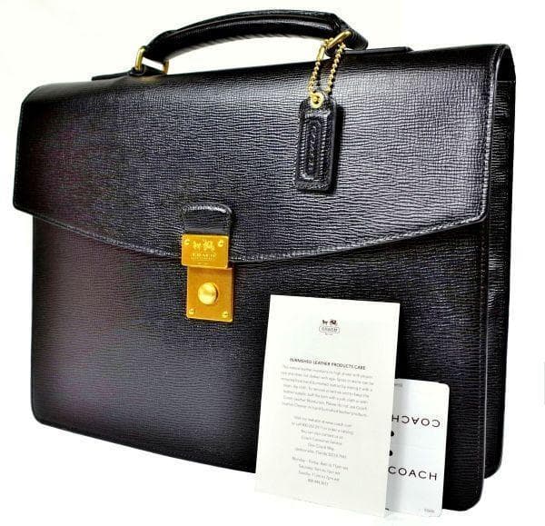 COACH コーチ 『ベッドフォード』 サフィアノレザー アタッシェ 【逸品】