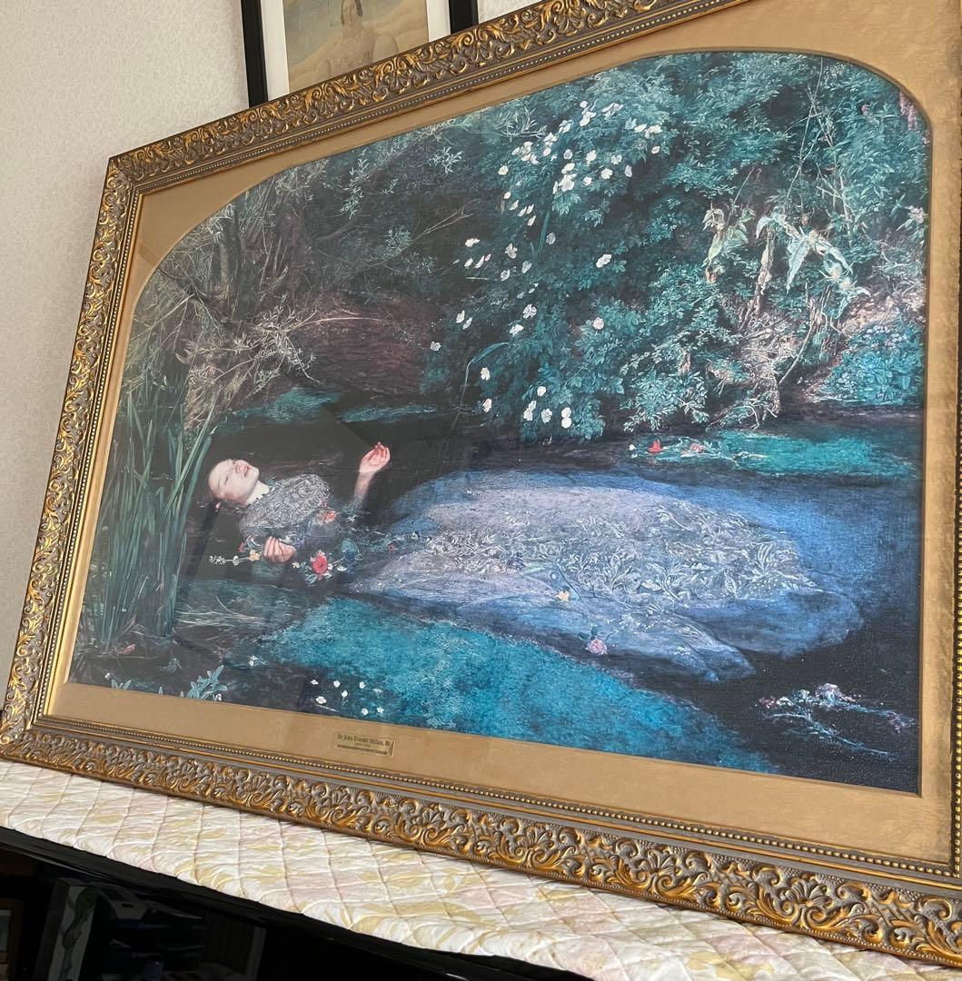 J.E.ミレイ作　オフェーリア　A.C.P絵画 テート・ギャラリー　複製画