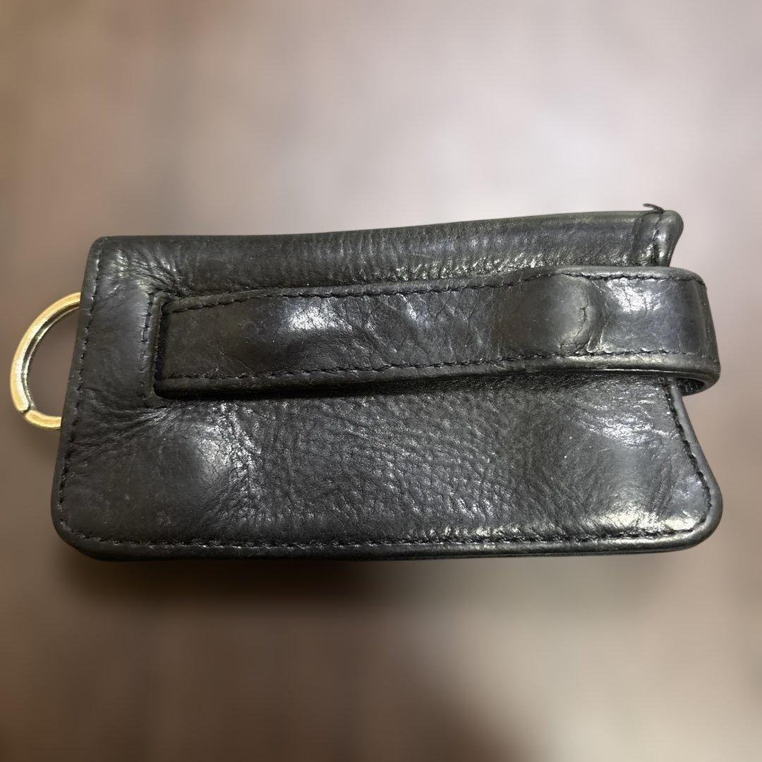 CHROME HEARTSキーホルダー 黒いレザーキーケース