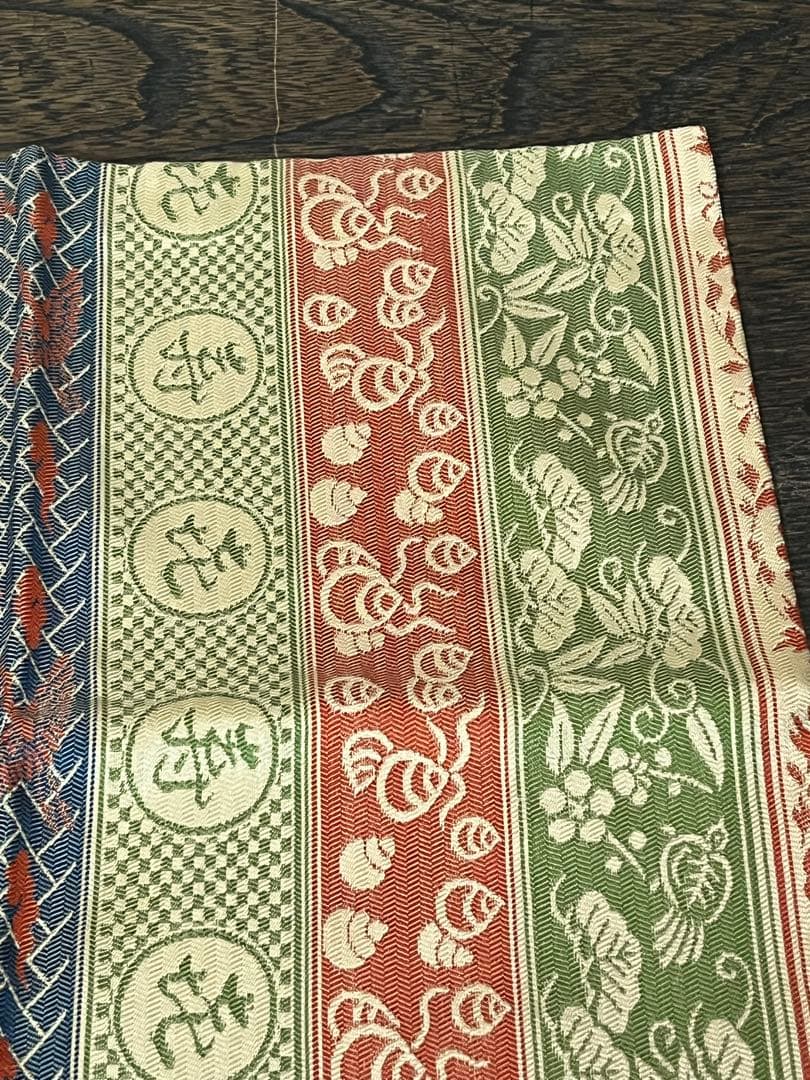 土田友湖　『而妙斎好　㐂寿フクサ』　帛紗　ふくさ　茶道具　共箱　正絹