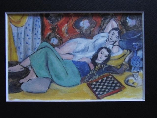 アンリ・マティス、「休息する二人のモデル」、希少な画集より、 新品高級額装付