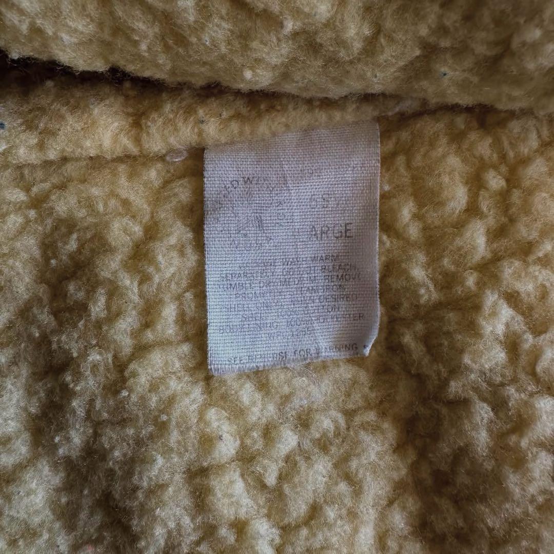 80s Carhartt ベージュ ボア　ベスト　usa製