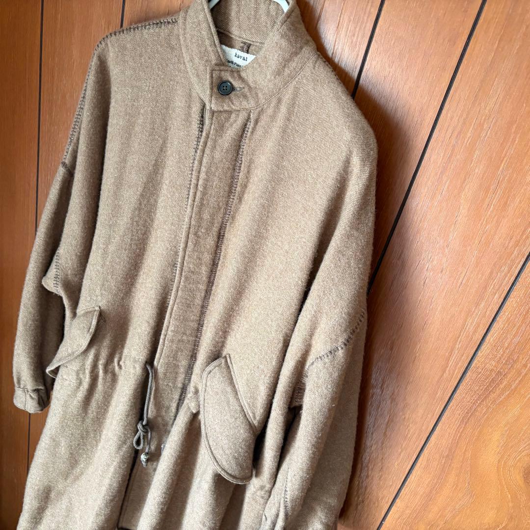ジャケット・アウター kaval blanket stitched stand collar coat