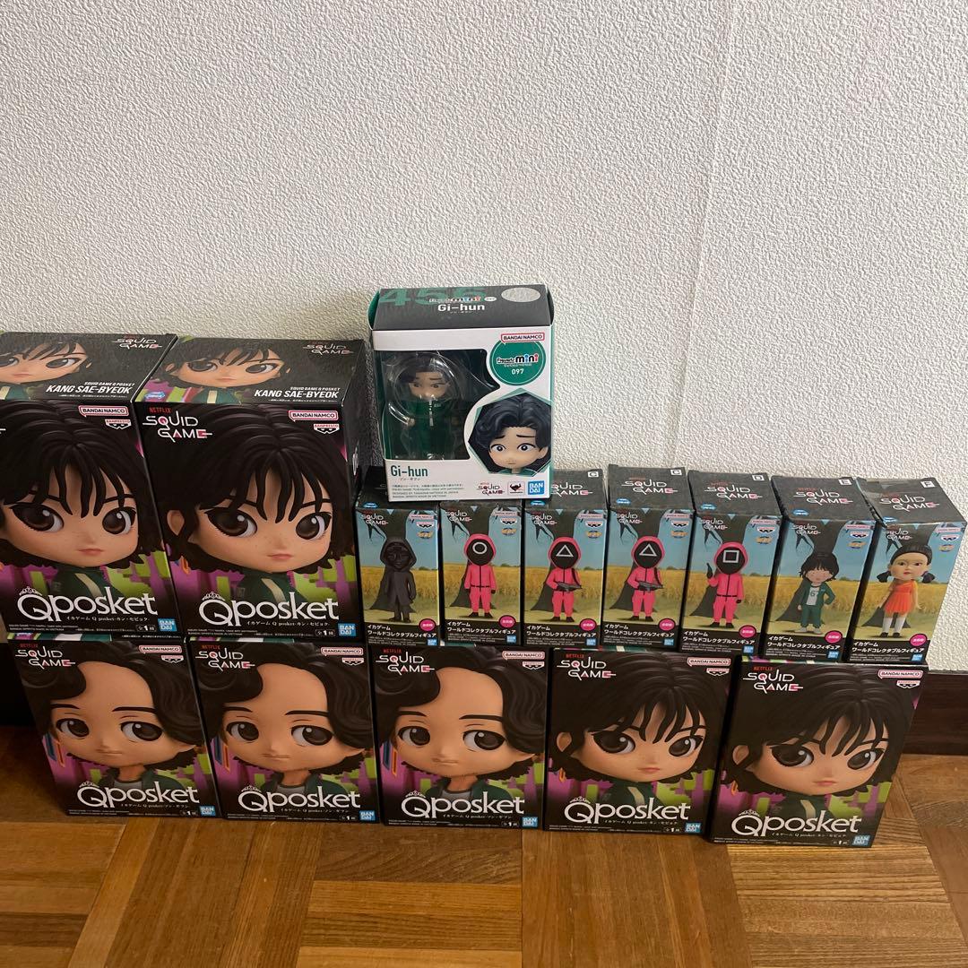 イカゲーム　フィギュア　qposket ワーコレフルコンプセット