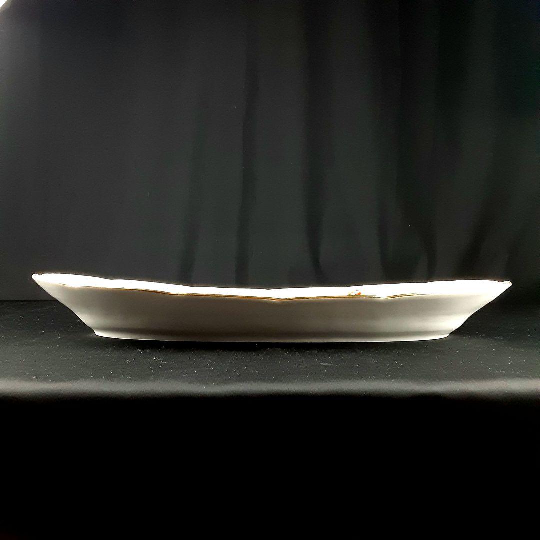 1905年 KPM ベルリン 手描き フィッシュプラター 51×24㎝　ma