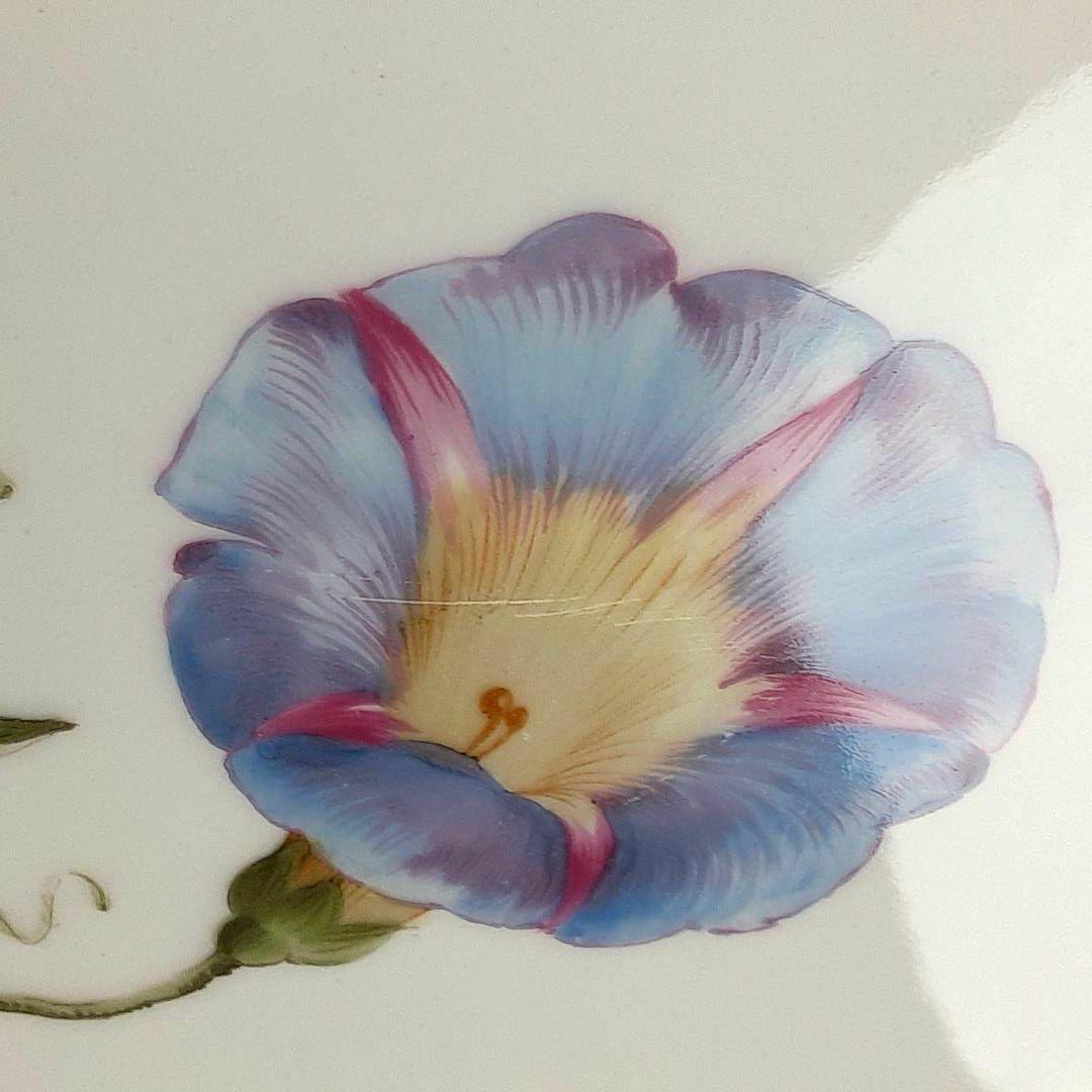 1905年 KPM ベルリン 手描き フィッシュプラター 51×24㎝　ma