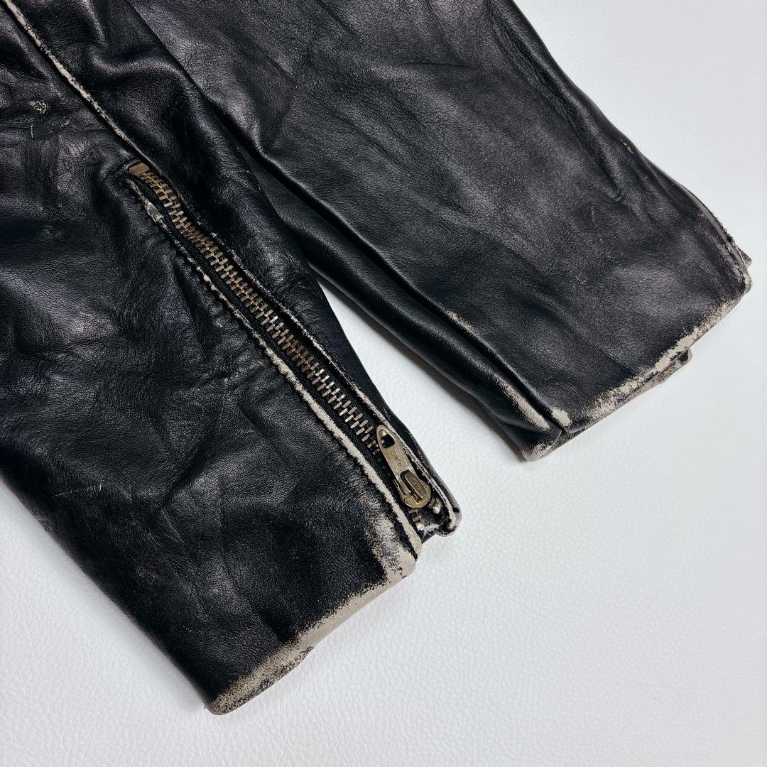 【XL相当】80's vanson TYPE-B シングルライダースジャケット