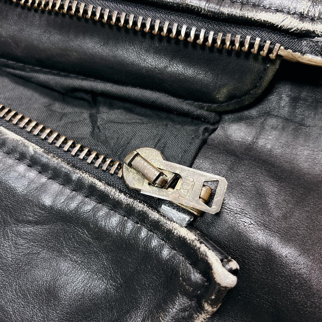 【XL相当】80's vanson TYPE-B シングルライダースジャケット