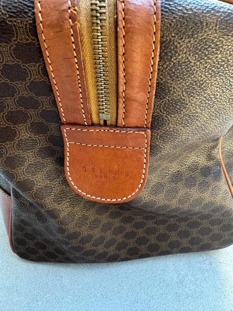 CELINE モノグラム レザーボストンバッグ
