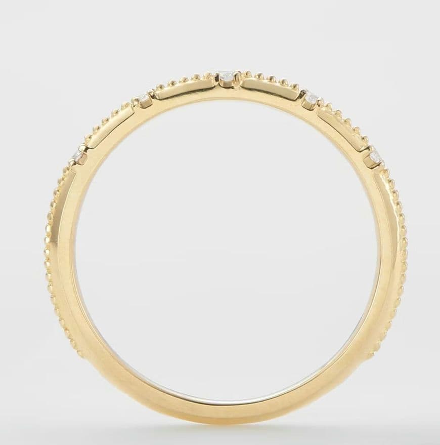 agete【アガット】K18ダイヤモンド　ピンキーリング　５号（人気現行品商品）