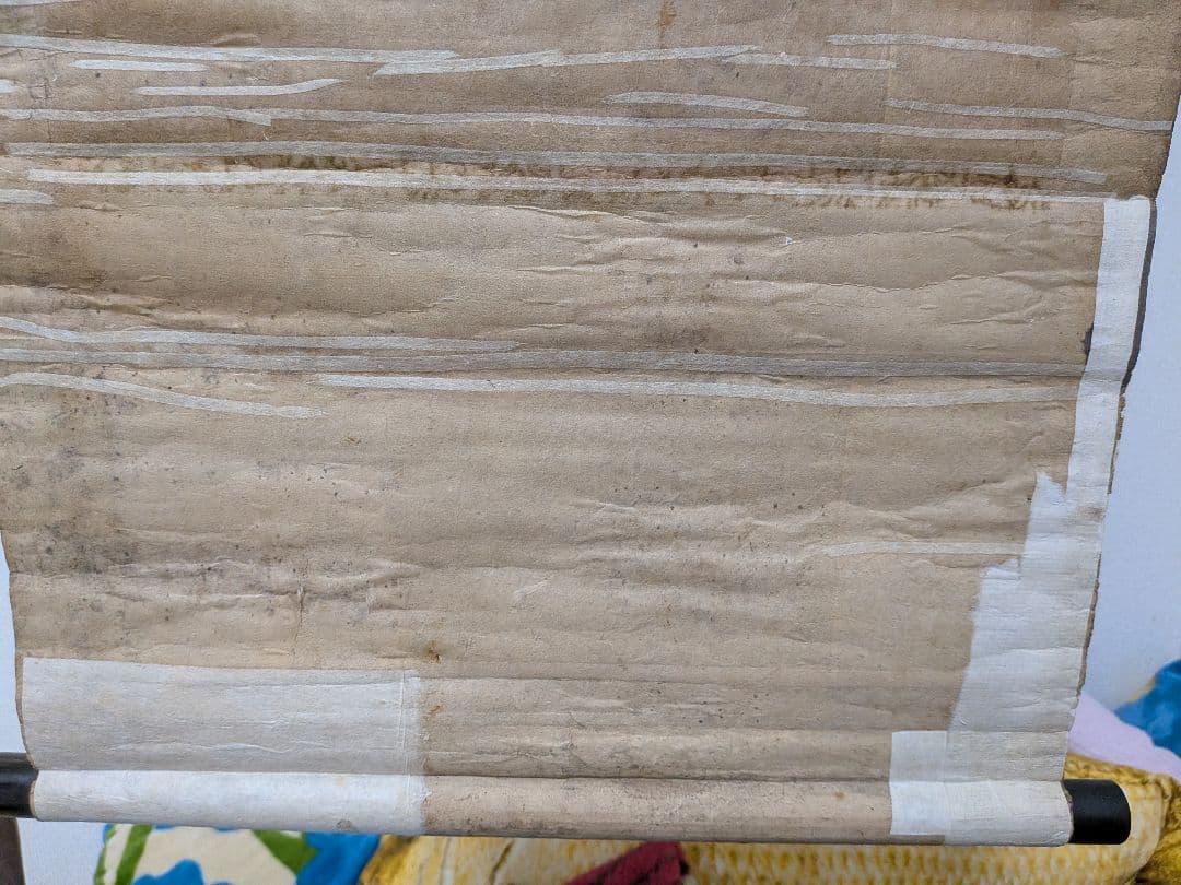 江戸時代前〜中期頃２５０〜３８０年前時代墨書木箱付手描直筆作者不詳時代掛軸当時物