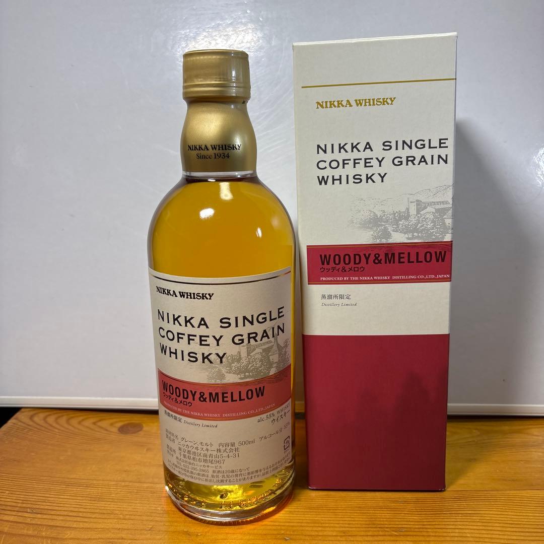 【蒸留所限定】シングルカフェグレーン ウッディ＆メロウ 500ml 55% 箱付