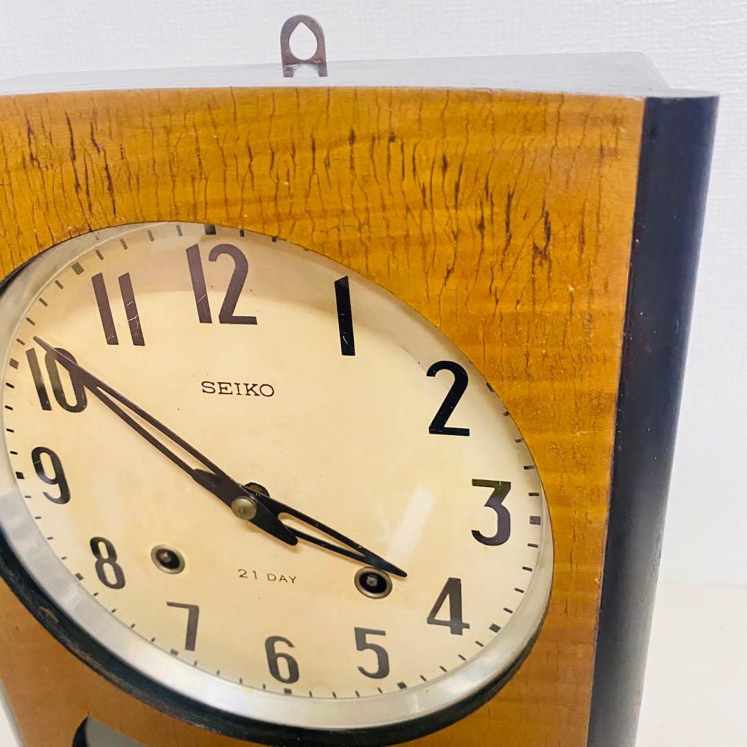 SEIKO 21日巻　ゼンマイ時計　古時計　機械時計　箱時計　72-2