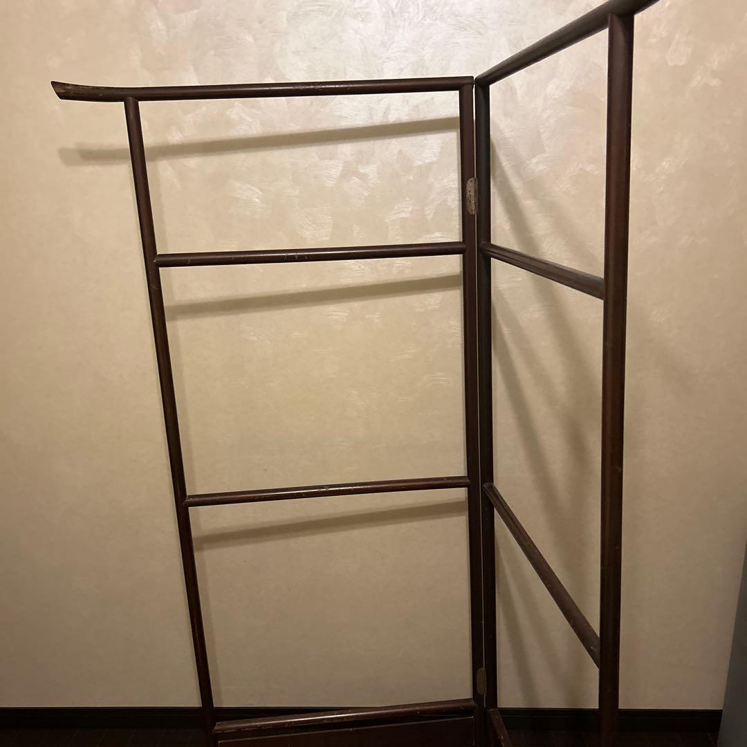 衣桁 着物掛け 衣紋掛け 折り畳み インテリア 昭和レトロ　アンティーク 和家具