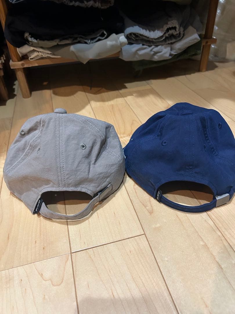 ALOUND キャップ グレー ネイビー 2点セット