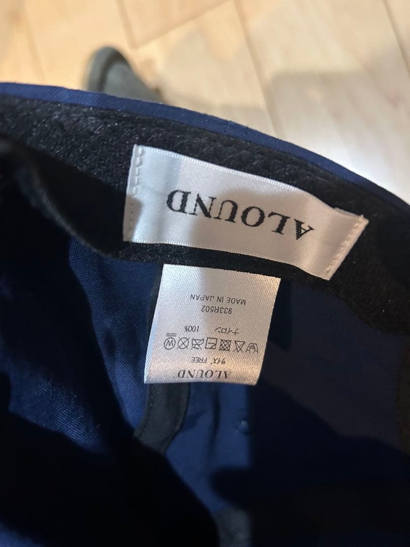 ALOUND キャップ グレー ネイビー 2点セット