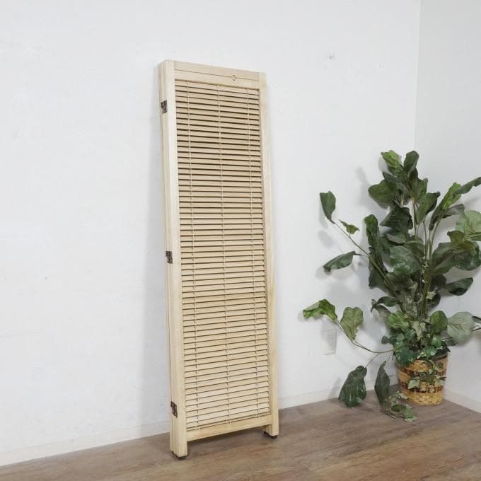 【新品・未使用】　パテイション　スクリーン　衝立　　3連　ルーバー式