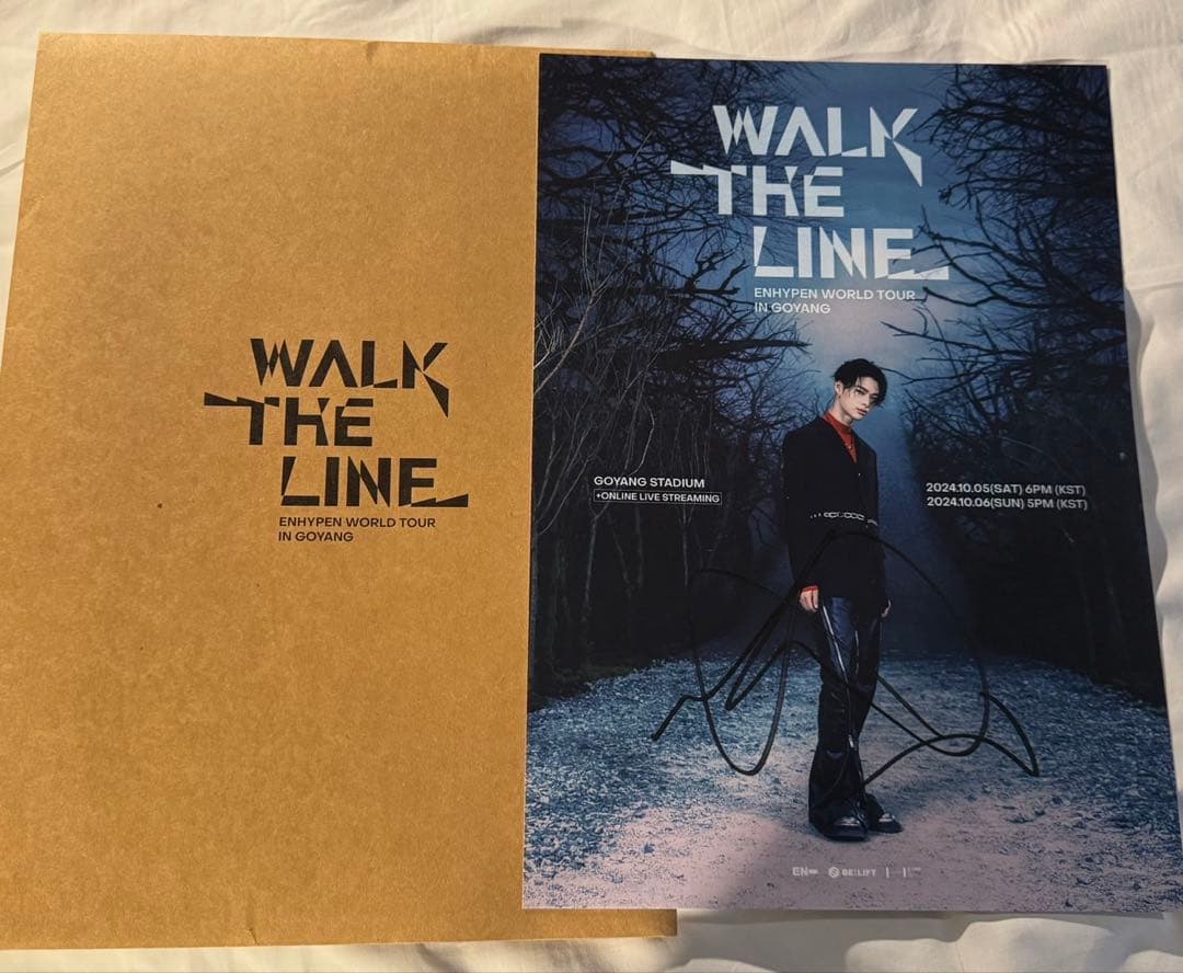 enhypen 直筆サイン入りポスター　ニキ WTL プレステ特典