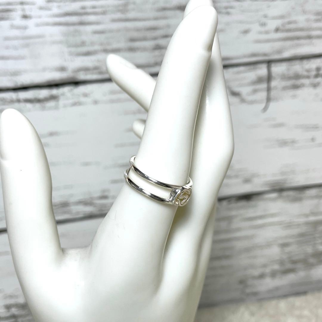 GUCCIグッチ インターロッキングGGリング　スリム　14号メンズ/レディース