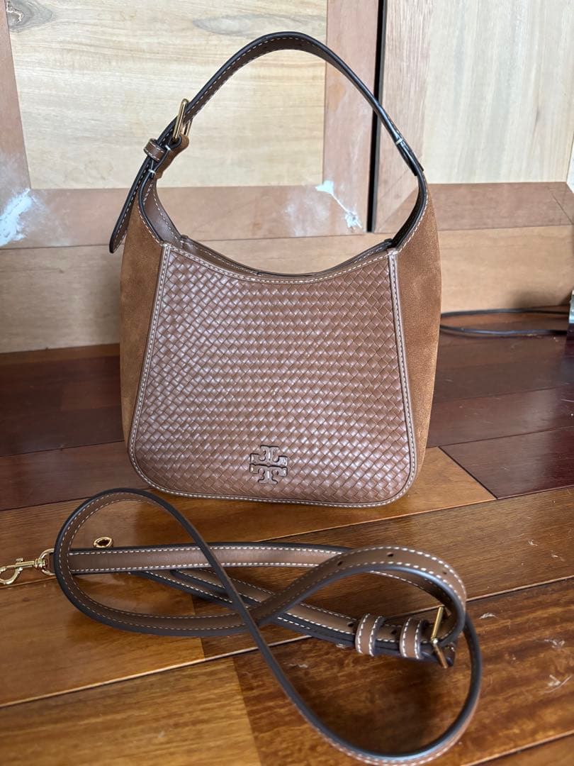 【超美品】 Tory Burch ブラウンショルダーバッグのみ　まめまめさん限定