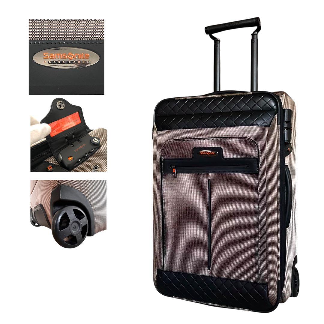 《超美品》サムソナイト ブラックレーベル スーツケース キャリーケース 2輪 茶
