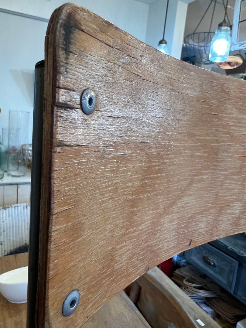 英国ヴィンテージキッススクールチェアー2脚セット