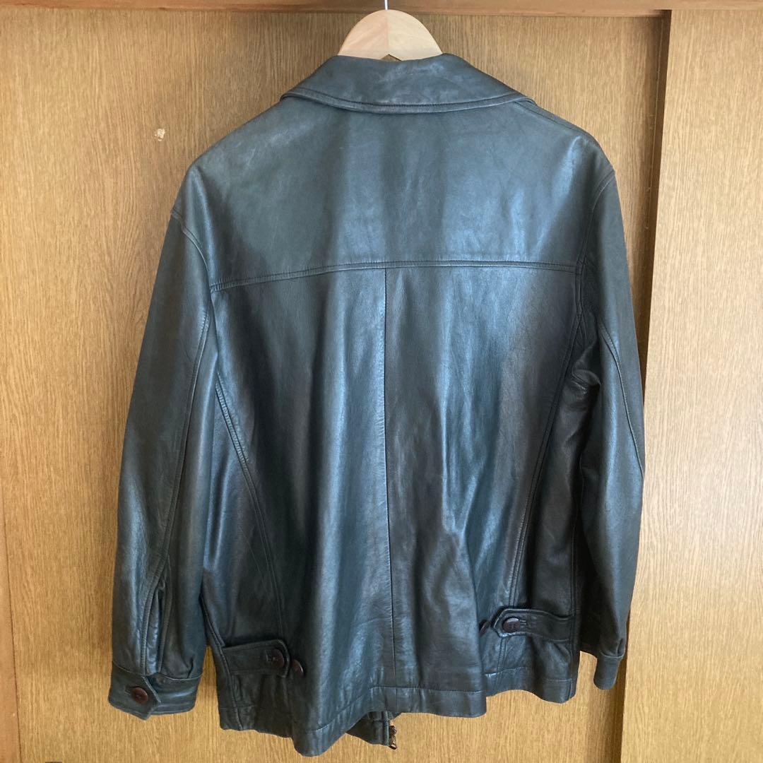 ブラックレザー ジャケット（GIORGIO ARMANI）