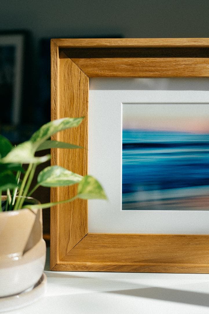 Laguna Sunset Blur - A3プリント + チークウッドフレーム