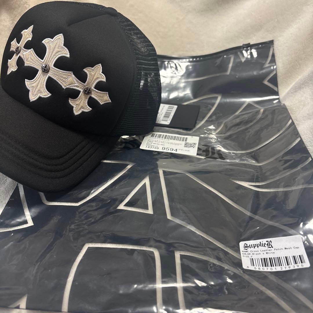 Supplier クロスモチーフ ブラックキャップ