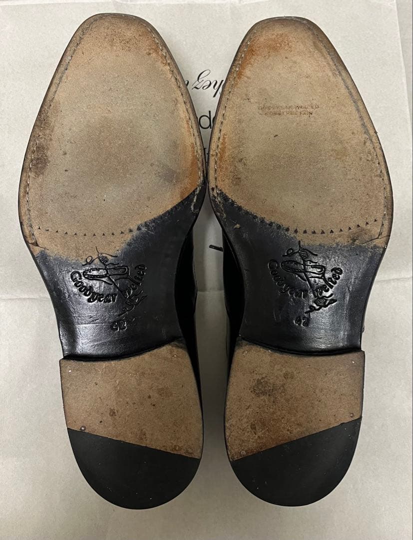 Jalan Sriwijaya ストレートチップ　ブラック　42約27 cm