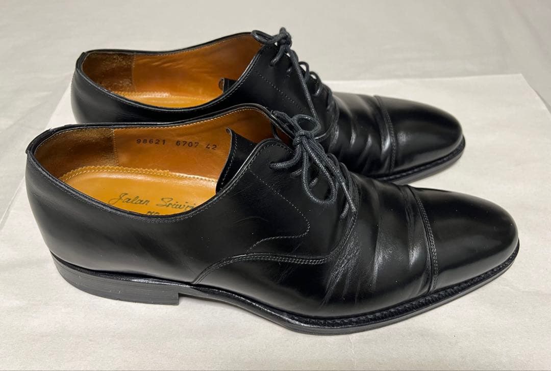 Jalan Sriwijaya ストレートチップ　ブラック　42約27 cm