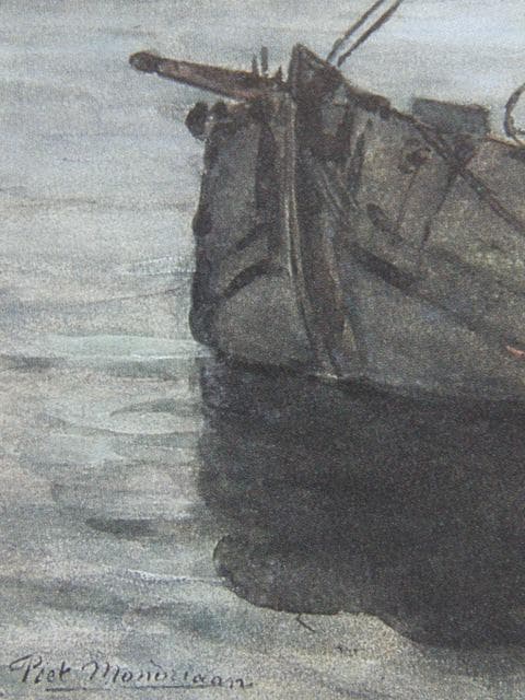 ピート・モンドリアン、『ウェースペルゼイド川：夕暮れ』