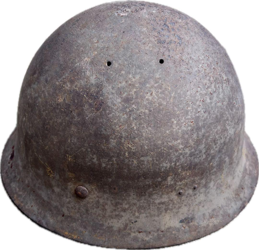 希少 日本軍 九八式鉄帽 五芒星 星章付き 当時物 鉄兜 ラスト一点 骨董 実物