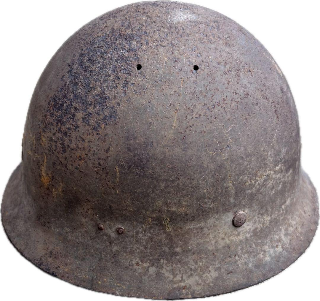 希少 日本軍 九八式鉄帽 五芒星 星章付き 当時物 鉄兜 ラスト一点 骨董 実物