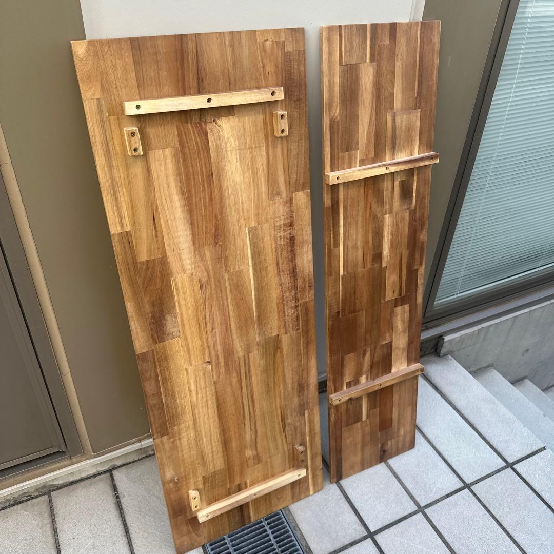 【美品】キッチンテーブル アカシア キッチンラック 木製