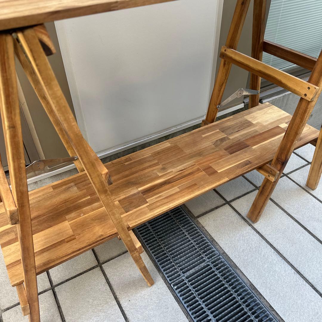 【美品】キッチンテーブル アカシア キッチンラック 木製