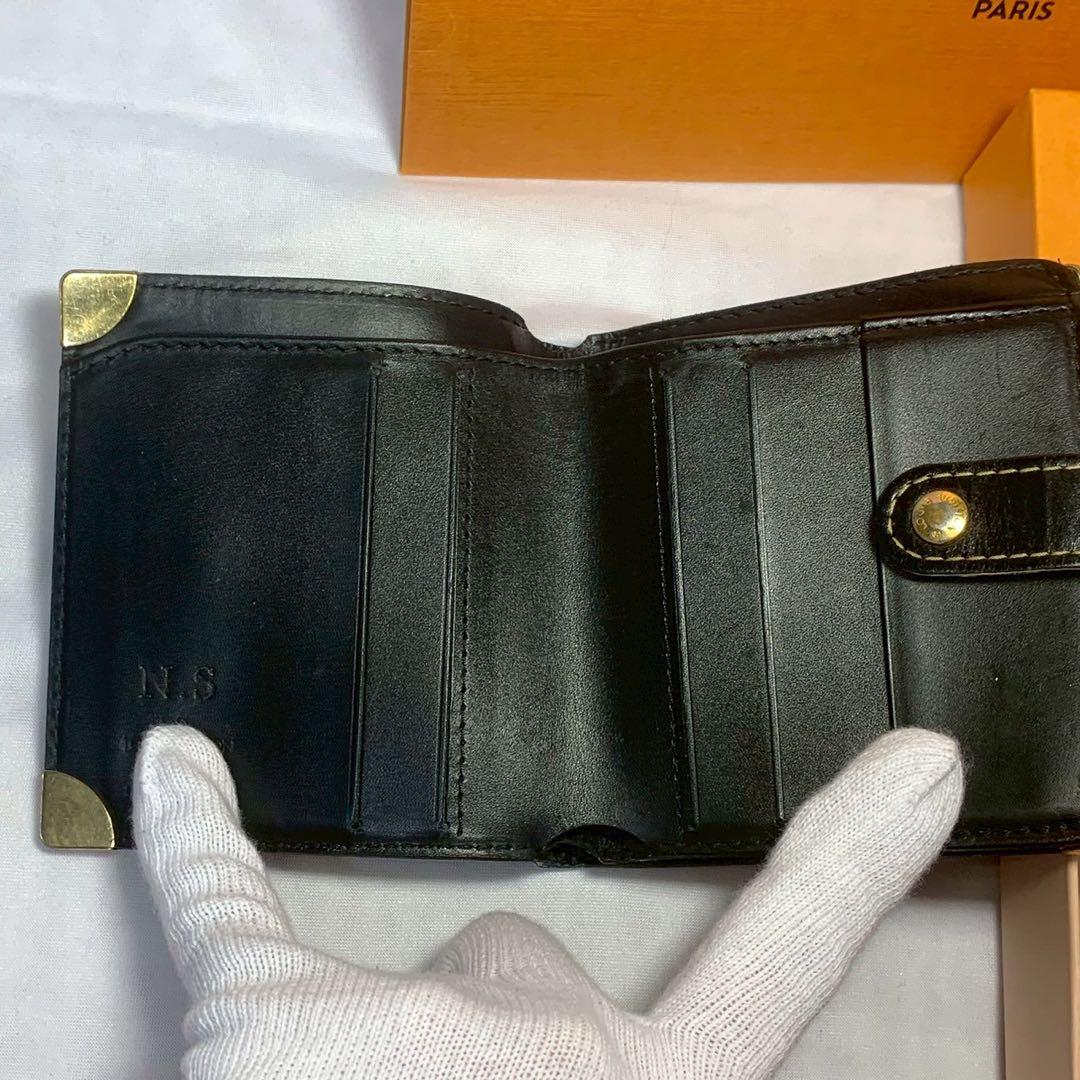 c*a様 ルイヴィトン スハリ コンパクトジップ M91828 ノワール 二つ折