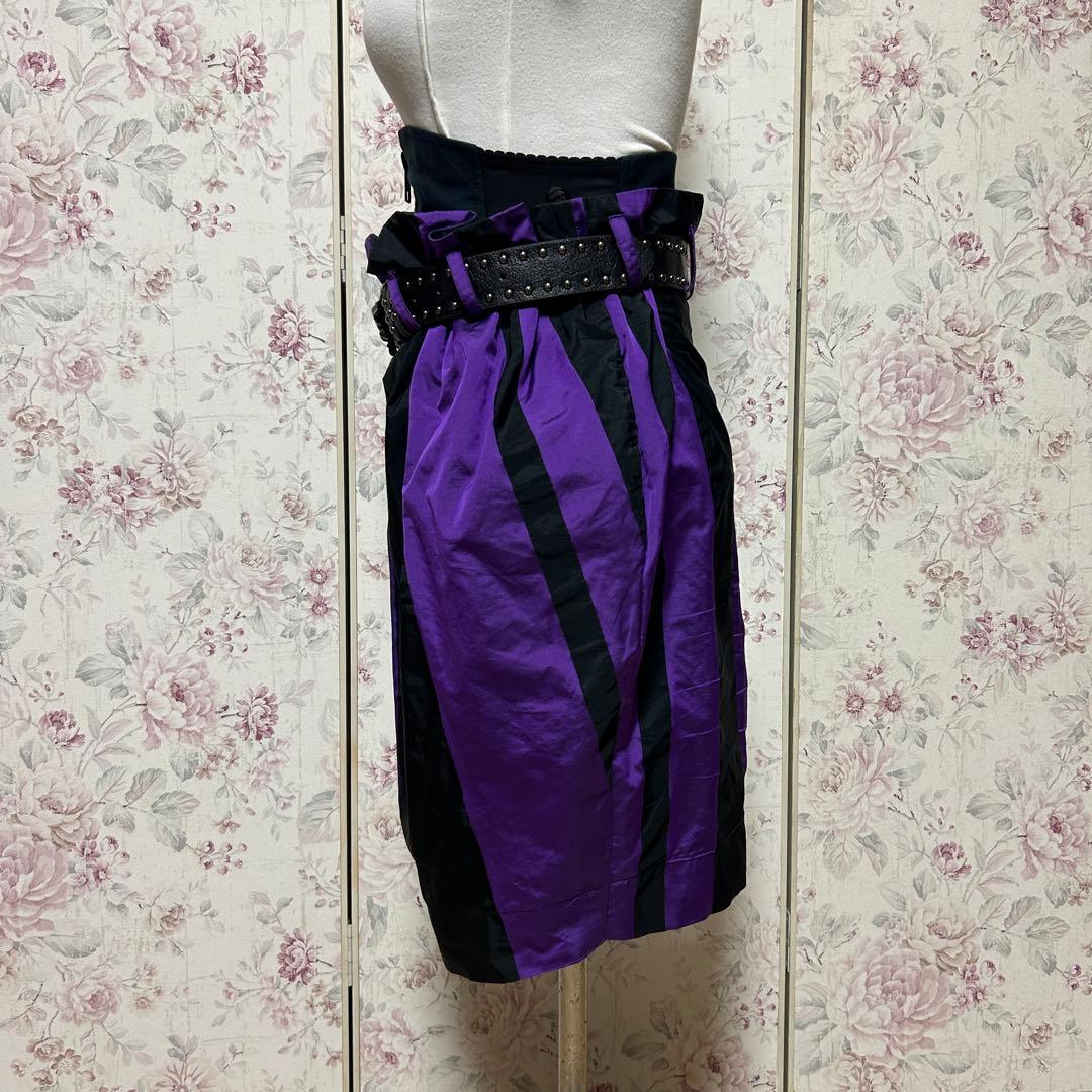 【Vivienne Westwood】 スカート　パープル　ブラック　38