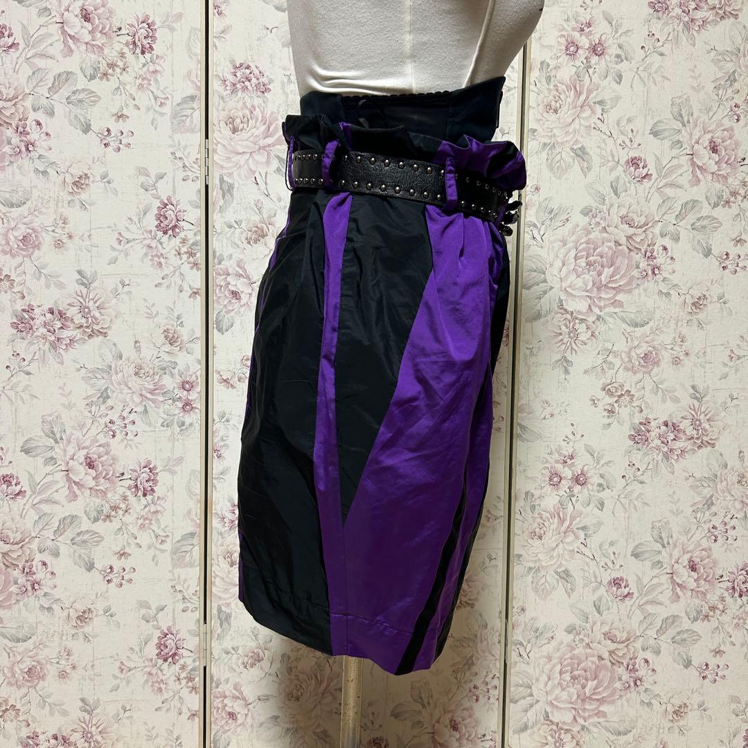 【Vivienne Westwood】 スカート　パープル　ブラック　38