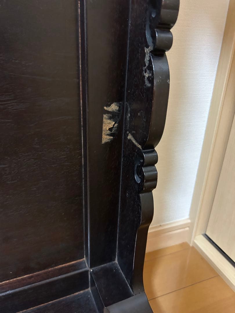 アンティーク木製明治〜昭和初期装飾座卓★ローテーブル座敷机【送料込み】