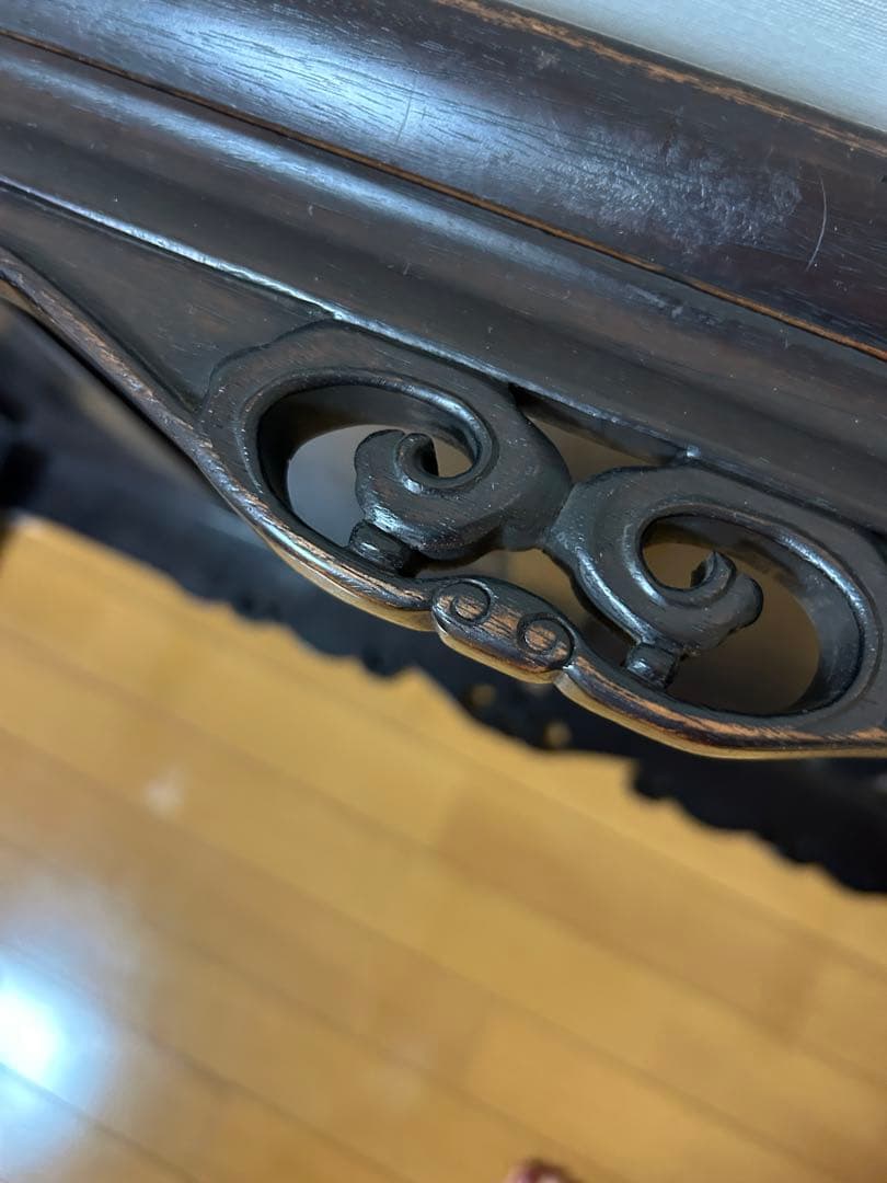 アンティーク木製明治〜昭和初期装飾座卓★ローテーブル座敷机【送料込み】